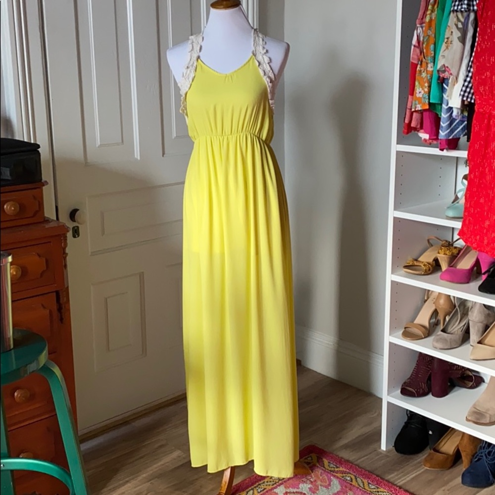 Yellow Summer Maxi Dress